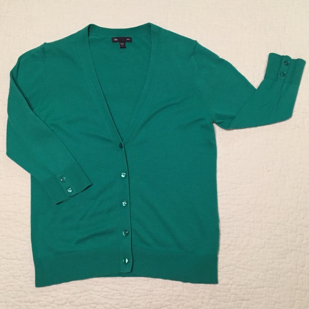 GAP Delicate Green Cardigan